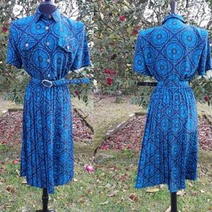 Vintage Paisley Dress